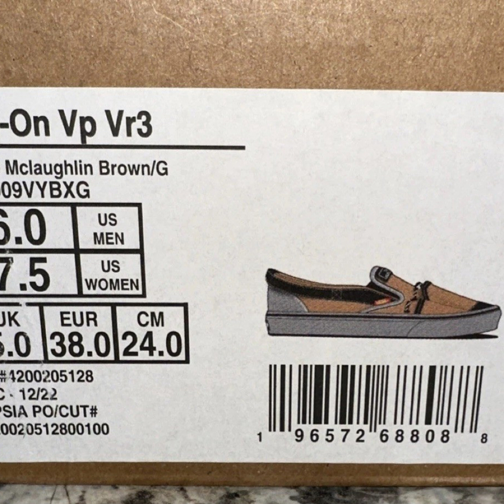 New With Og Box Vault by Vans X Nicole Mclaughlin SlipOn VP VR3 M's 6 / W's 7.5 - Picture 10 of 11